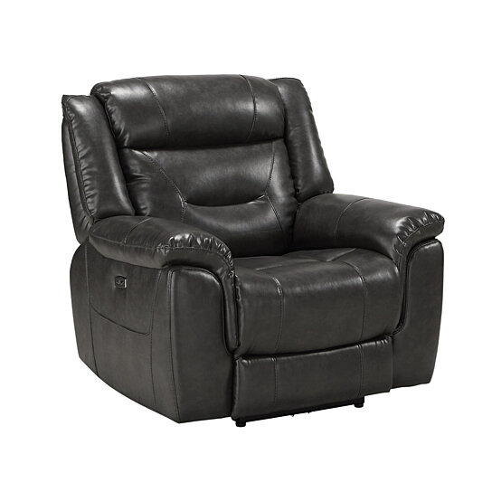 Saltoro Sherpi Contemporary Power Recliner Chair with Pillow Top